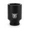 MIXPOWER 34 Drive Deep Impact Socket CRMO 42mm Metric 6 Point Axle Nut Impact Grade Socket for Easy Removal