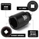 MIXPOWER 34 Drive Deep Impact Socket CRMO 42mm Metric 6 Point Axle Nut Impact Grade Socket for Easy Removal