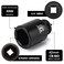 MIXPOWER 34 Drive Deep Impact Socket CRMO 42mm Metric 6 Point Axle Nut Impact Grade Socket for Easy Removal