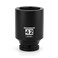 MIXPOWER 34 Drive Deep Impact Socket CRMO 42mm Metric 6 Point Axle Nut Impact Grade Socket for Easy Removal