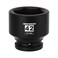 MIXPOWER 34 Drive Shallow Impact Socket 42mm CRMO Metric 6 Point Axle Nut Impact Grade Socket for Easy Removal