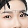 HOTWE Brow Measuring Tool for Mapping Stainless Steel Compass Eyebrow Ruler for Microblading Eyeliner Semi Permanent Makeup Silver