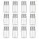 ASTRQLE 12Pcs Empty Refillable Clear Plastic Bottle with Aluminum Screw CapTiny JarsTravel Small Container 10ml