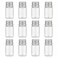 ASTRQLE 12Pcs Empty Refillable Clear Plastic Bottle with Aluminum Screw CapTiny JarsTravel Small Container 10ml