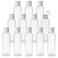 TRENDBOX 12 Pack Plastic Empty Bottles with Flip Cap for Shampoo Lotions Liquid Body Soap Cream 4 oz 120 ml
