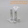 Ellbest 10ml Essential Oil Roller Bottle Portable Mini Cosmetic Perfume Rollerball Bottle Small Sample Container Rollon Bottles with Stainless Steel Balls FunnelsPack of 8Silver