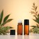 Galepromot 2 Pcs Clear Empty Glass Essential Oil Roller Bottles Vials Containers Refillable Rollon Bottles with Funnel 30ML Refillable Cosmetic Containers Roller Balls for Essential Oils Brown