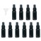 HOSL 1 Ounce Empty Spray Bottles for Cleaning Solution Travel bottles Refillable Fine Mist Perfume Sprayer Bottle Cosmetic Atomizers Spray Bottles 12 Pack Black