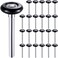 Funtery 24 Pack Nylon Garage Door Roller 2 Inch Quiet Garage Rollers Bulk 6200z Bearing Replacement Roller 47 Inch Stem for Door Supplies