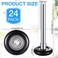 Funtery 24 Pack Nylon Garage Door Roller 2 Inch Quiet Garage Rollers Bulk 6200z Bearing Replacement Roller 47 Inch Stem for Door Supplies