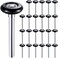 Funtery 24 Pack Nylon Garage Door Roller 2 Inch Quiet Garage Rollers Bulk 6200z Bearing Replacement Roller 47 Inch Stem for Door Supplies