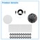 gtpartes GTPARTES 80mm Garage Door Hinge Quiet Roller Sleeves Compatible with Quiet Garage Door Rollers Bearing Precision Bearings High Load Standard Rollers Hardware Tools 20pcs