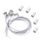 QLXHBOT Magnetic Door Switch RC33 NC Recessed Wired Security Window Door Contact Sensor Alarm White 5 Sets