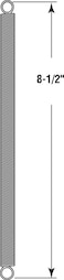 PRIME-LINE PrimeLine SP 9632 Extension Spring Spring Steel Construction NickelPlated Finish 0047 GA x 12 In x 812 In Closed Single Loop Single Pack