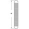 PRIME-LINE PrimeLine SP 9669 Extension Spring Spring Steel Construction NickelPlated Finish 0047 GA x 916 In x 4 In Single Loop Open 2 Pack