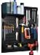 Wall Control Metal Pegboard Utility Tool Storage Kit with Black Pegboard and Black Accessories
