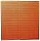 Wall Control 30P3232OR Orange Metal Pegboard Pack