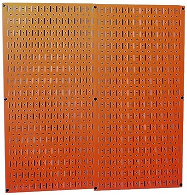 Wall Control 30P3232OR Orange Metal Pegboard Pack