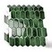 MOONFUN 10Sheet Long Hexagon Peel and Stick Kitchen Backsplash Tiles3D Waterproof SelfAdhesive Wall Tile Stick on Backsplash for Kitchen Bathroom FireplaceRVDark Green1212