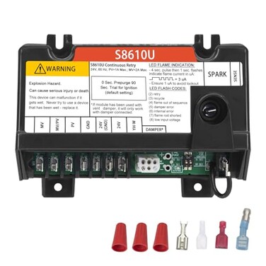 Apzte S8610U Furnace Control Board Module Compatible with Honeywell S8610U3009 S8610U1003 Intermittent Pilot Control Universal Ignition Module Universal Ignition Module