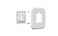 Honeywell Home Large Cover Plate Electrical Box Adaptor for TSeries Thermostats THP2400A1080 White