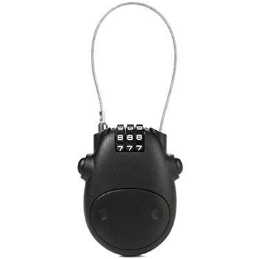 NBYT Luggage Locks Combination Lock Black 27 Circumference 10000 Code Options Scratch Resistant Lightweight Portable Secure