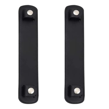 Crapyt 2 PCS Leather Shoulder Strap Pad Replacement Cushion Strap Backpack Strap Pads for Backpacks Handbags 906189 Black