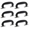Antrader 6Pack Plastic 150mm Long Luggage Trunk Pull Handle Suitcase Side Holder Black