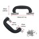 Antrader 6Pack Plastic 150mm Long Luggage Trunk Pull Handle Suitcase Side Holder Black