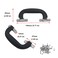 Antrader 6Pack Plastic 150mm Long Luggage Trunk Pull Handle Suitcase Side Holder Black