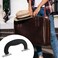 Antrader 6Pack Plastic 150mm Long Luggage Trunk Pull Handle Suitcase Side Holder Black