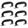 Antrader 6Pack Plastic 150mm Long Luggage Trunk Pull Handle Suitcase Side Holder Black