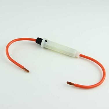 Crimp Supply Glass Fuse Inline Fuse Holder 12 Ga Wire Leads 1 per Pack