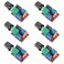ATNSINC 6PCS DC Motor PWM Speed Controller 3V 6V 12V 24V 35V 5A 90W with Speed Control Switch Mini LED Dimmer