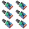 ATNSINC 6PCS DC Motor PWM Speed Controller 3V 6V 12V 24V 35V 5A 90W with Speed Control Switch Mini LED Dimmer