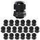 LeMotech 20 Pack NPT 34 Cable Glands Waterproof Adjustable 12518mm Cable Connectors Black Nylon Joints with Gaskets