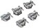 RACO 2711B5 Connector Squeeze NMSC Cable 12Inch Zinc 5Pack