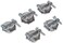 RACO 2711B5 Connector Squeeze NMSC Cable 12Inch Zinc 5Pack