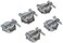 RACO 2711B5 Connector Squeeze NMSC Cable 12Inch Zinc 5Pack