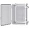 Gratury Junction Box IP67 Waterproof Plastic Enclosure for Electrical Project Hinged Grey Cover Includes Mounting Plate and Wall Bracket Grey Cover 14610659