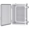 Gratury Junction Box IP67 Waterproof Plastic Enclosure for Electrical Project Hinged Grey Cover Includes Mounting Plate and Wall Bracket Grey Cover 14610659