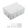 LeMotech ABS Plastic Dustproof Waterproof IP65 Junction Box Universal Electrical Project Enclosure White 78 x 61 x 31 inch 200 x 155 x 80 mm