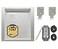 DATA COMM DataComm Electronics 4580111P MultiFunctional Recessed Media Box with Integrated Duplex Power Receptacle For Seamless Home Office Connectivity Solutions In Wall Box Hides TV Outlet Cables