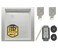 DATA COMM DataComm Electronics 4580111P MultiFunctional Recessed Media Box with Integrated Duplex Power Receptacle For Seamless Home Office Connectivity Solutions In Wall Box Hides TV Outlet Cables