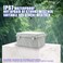 MAKERELE Waterproof Electronic DIY Projects Cable Enclosure Outdoor With Wall Bracket 1147555 290190140mm IP65 Outside ABS Plastic Electrical Box With 2 NPT 12 Glands