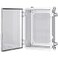 Gratury Junction Box IP67 Waterproof Plastic Enclosure for Electrical Project Hinged Grey Cover Includes Mounting Plate and Wall Bracket Transparent Cover 14610659