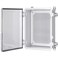 Gratury Junction Box IP67 Waterproof Plastic Enclosure for Electrical Project Hinged Grey Cover Includes Mounting Plate and Wall Bracket Transparent Cover 14610659
