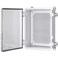 Gratury Junction Box IP67 Waterproof Plastic Enclosure for Electrical Project Hinged Grey Cover Includes Mounting Plate and Wall Bracket Transparent Cover 14610659