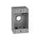 Sigma Engineered SIGMA ENGINEERED SOLUTIONS Metal Electrical Outlet Box Weatherproof Easy Mount Plug and Receptacle Protector 1 Gang Box Gray E 4 Holes