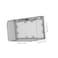 DOITOOL Waterproof Socket Protective Cover Sticky Style DoublePosition Thickened Outlet Cover Weatherproof Socket Box for Home Kitchen Bathroom Easy Installation 795X476X295 Inch